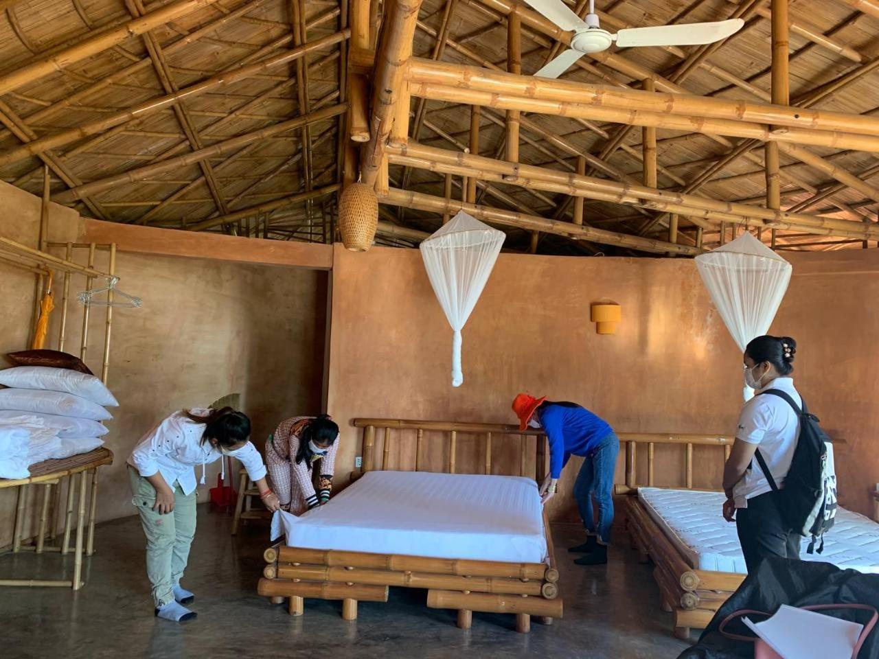 Hanchey Bamboo Resort Kampong Cham Buitenkant foto