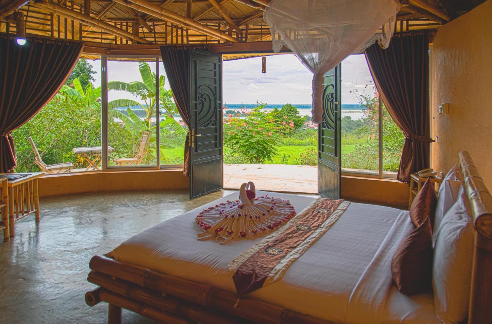 Hanchey Bamboo Resort Kampong Cham Buitenkant foto