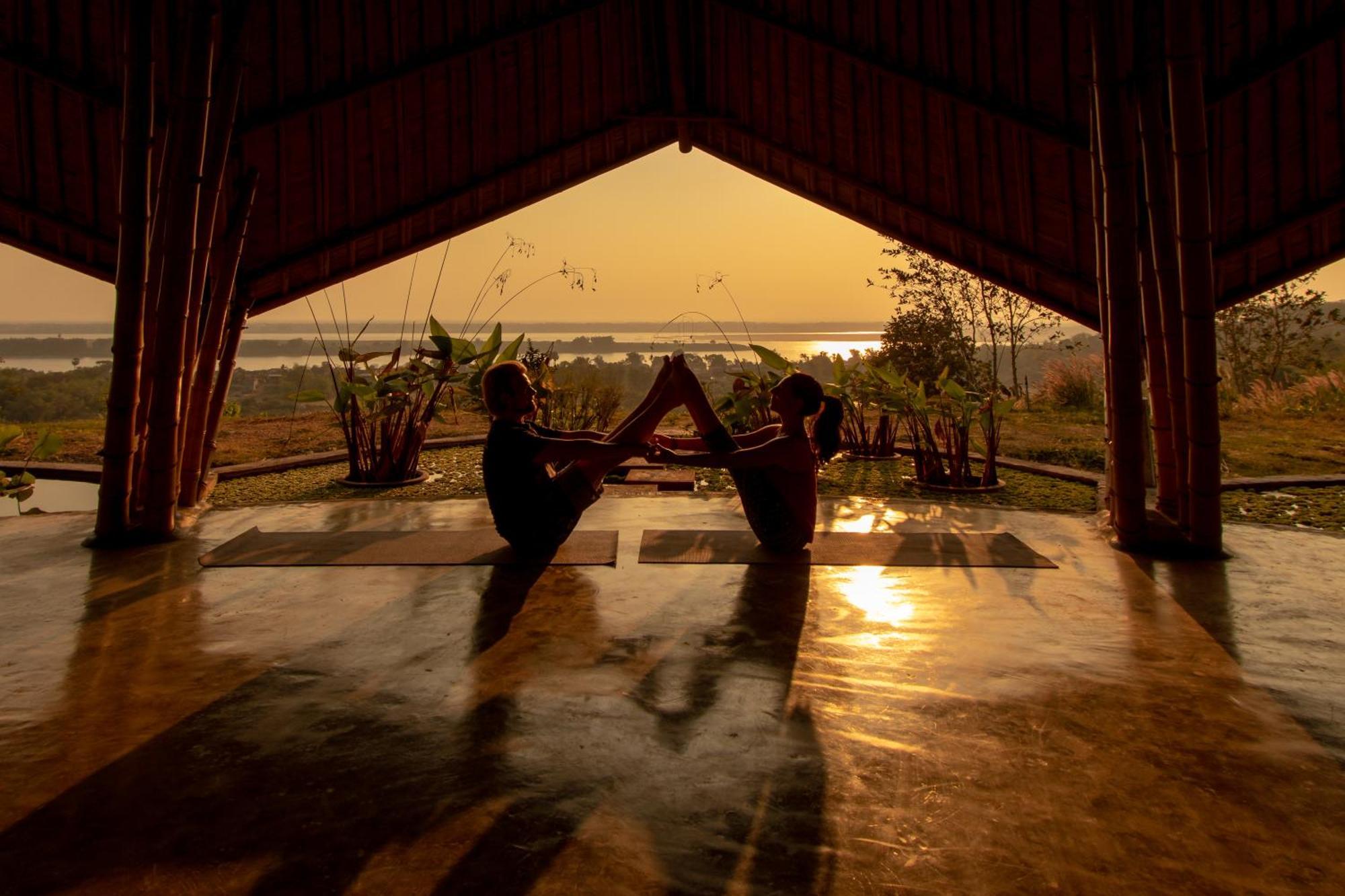 Hanchey Bamboo Resort Kampong Cham Buitenkant foto